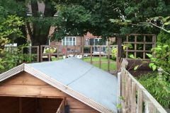 Re-felting of garden shed roof