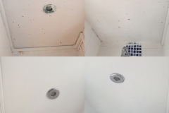 Ceiling redecoration and new shower light fitting