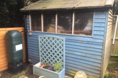 Installation of new rain water ware and connection of a water butt