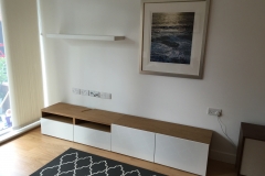IKEA flat pack media unit installation